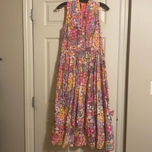 Kate Spade burnout dress. Size 10. Multi colored.